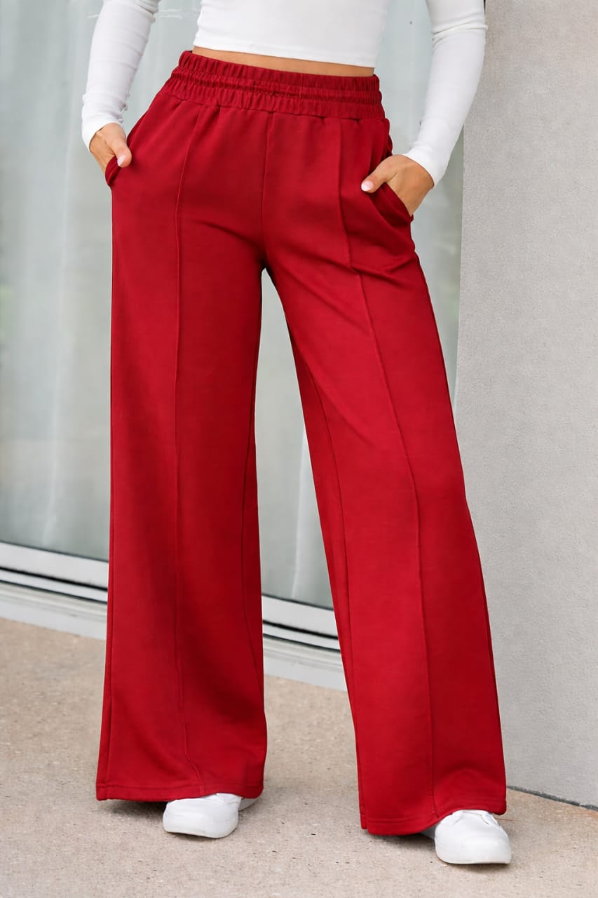 بنطلون وايد ليج